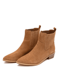 Leonor Suede Ankle Boot in Tan - Naughty Monkey - Flyclothing LLC