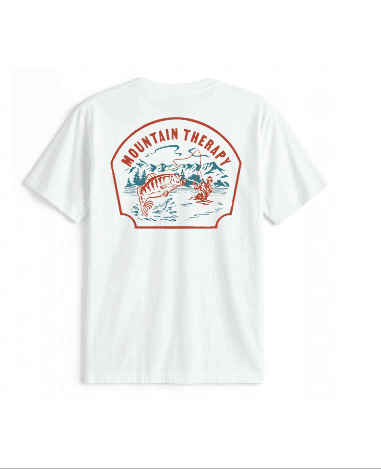 Mountain Therapy Pocket T-Shirt - White