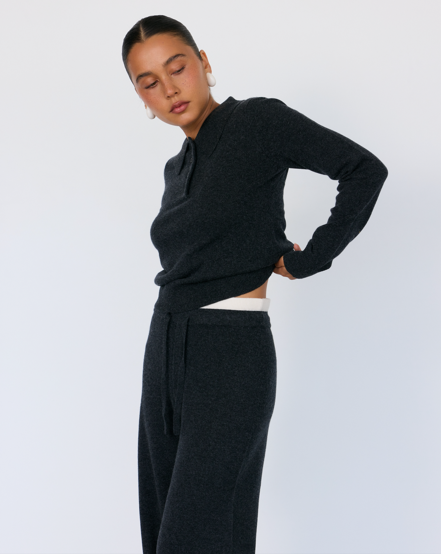Tove Cashmere Polo - Artless Forever - Flyclothing LLC