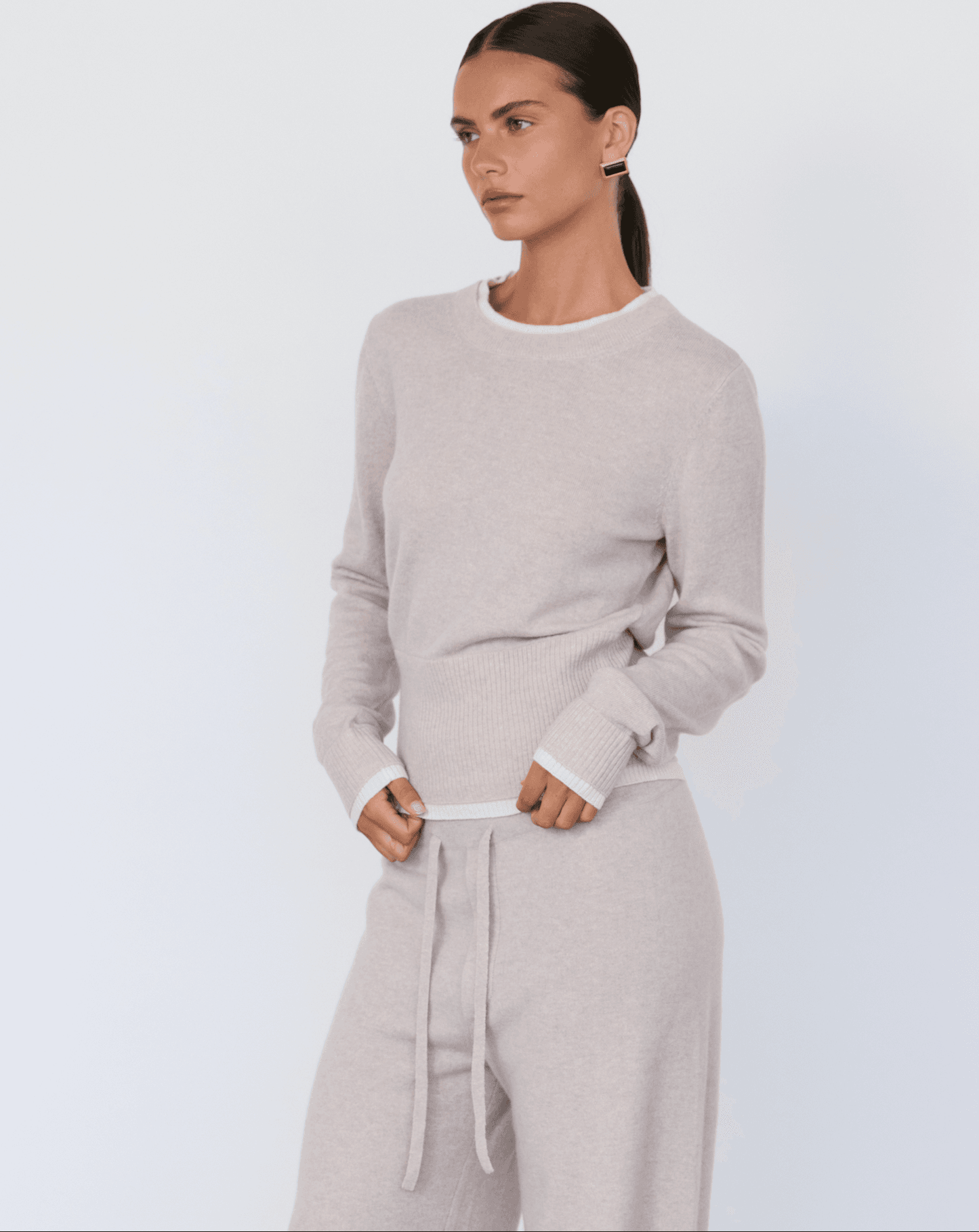 Tove Layered Cashmere Crewneck - Artless Forever - Flyclothing LLC