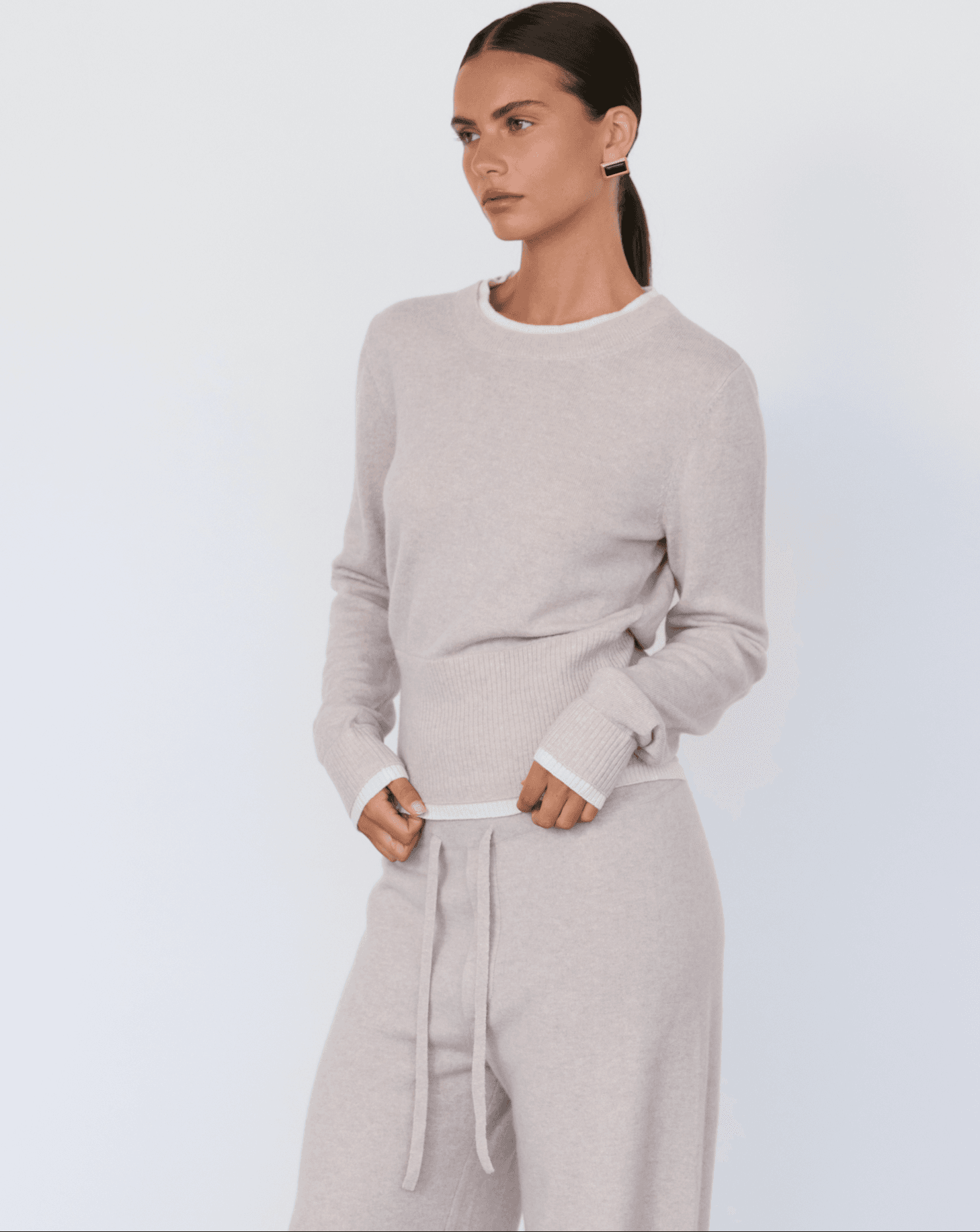 Tove Layered Cashmere Crewneck - Artless Forever - Flyclothing LLC