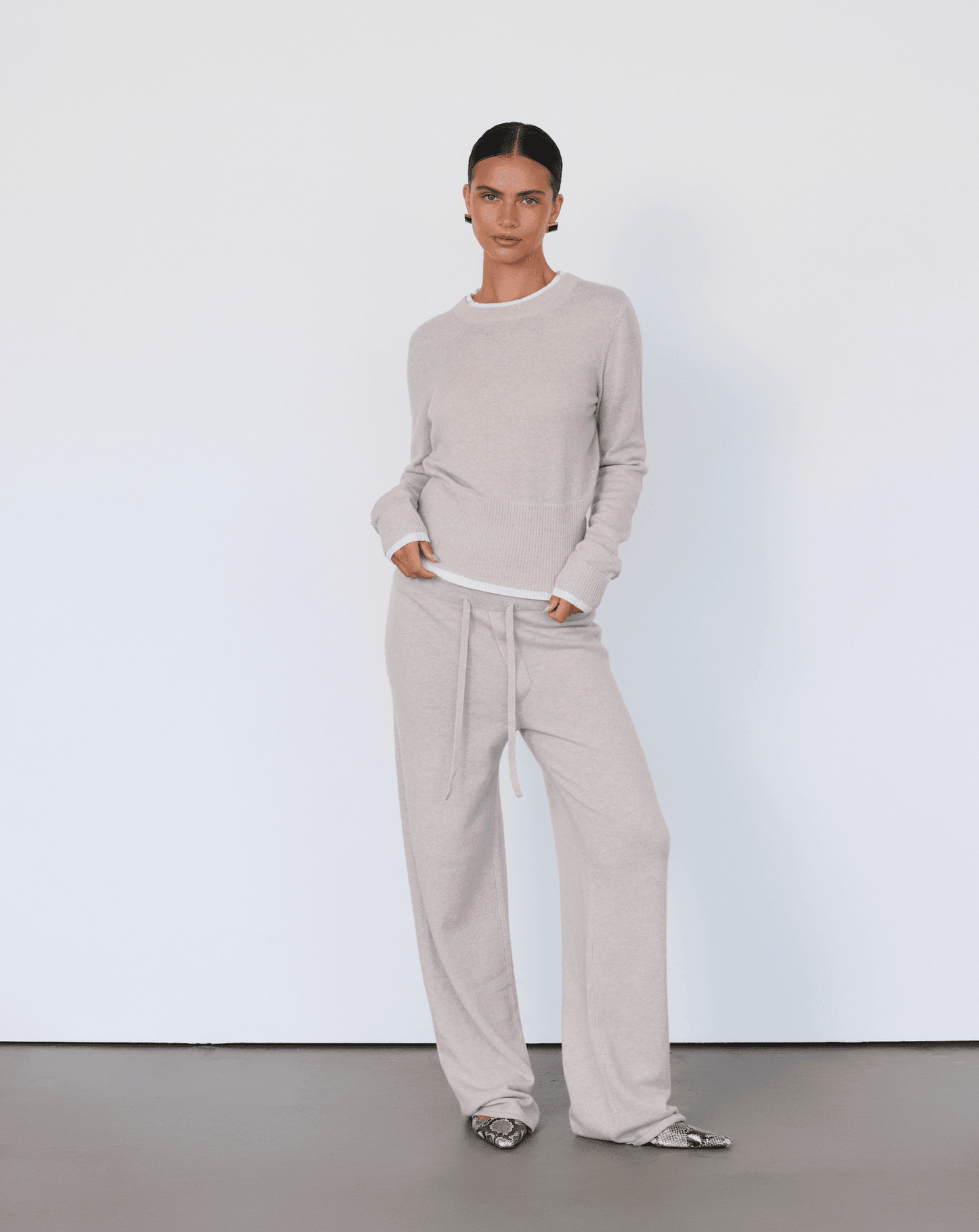 Tove Layered Cashmere Crewneck - Artless Forever - Flyclothing LLC