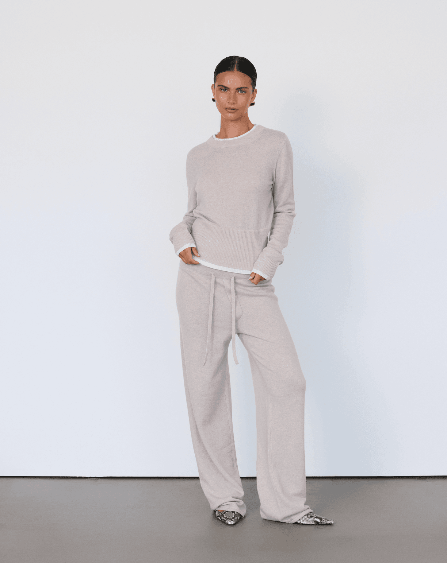 Tove Layered Cashmere Crewneck - Artless Forever - Flyclothing LLC
