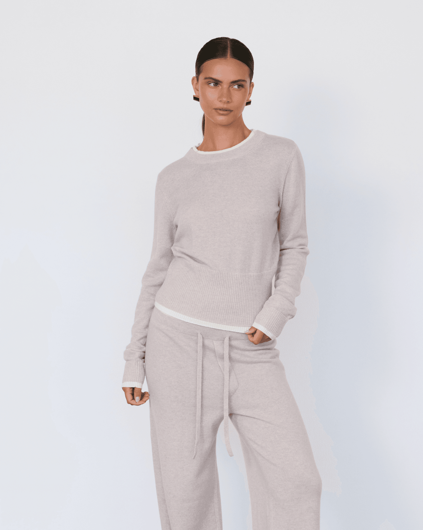 Tove Layered Cashmere Crewneck - Artless Forever - Flyclothing LLC