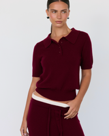 Tove Short Sleeve Cashmere Polo - Artless Forever - Flyclothing LLC