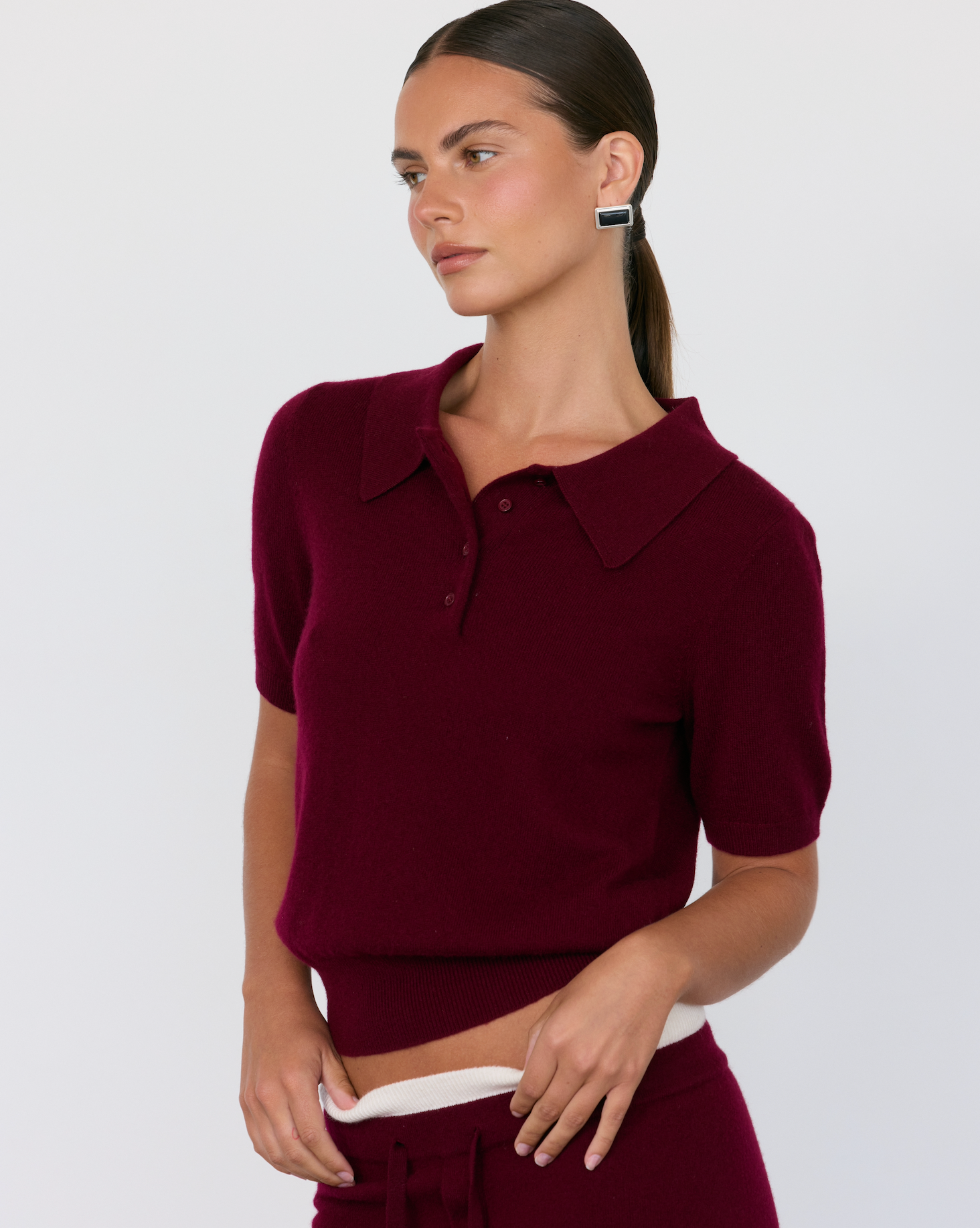 Tove Short Sleeve Cashmere Polo - Artless Forever - Flyclothing LLC
