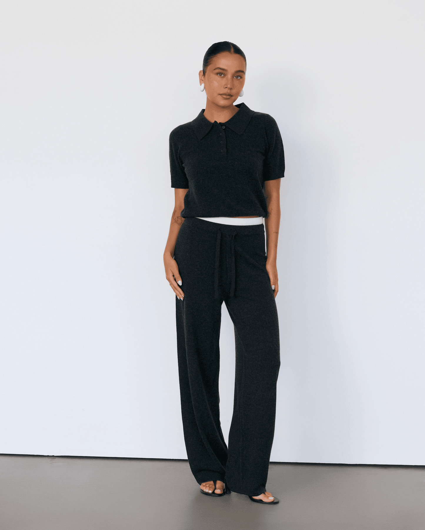 Tove Short Sleeve Cashmere Polo - Artless Forever - Flyclothing LLC
