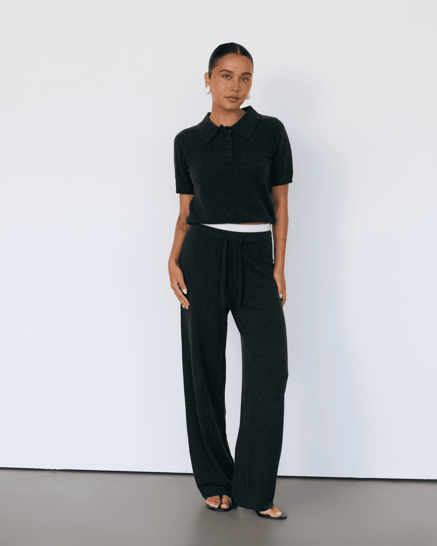 Tove Short Sleeve Cashmere Polo - Artless Forever - Flyclothing LLC