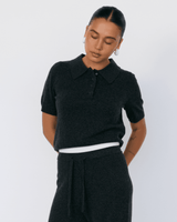Tove Short Sleeve Cashmere Polo - Artless Forever - Flyclothing LLC