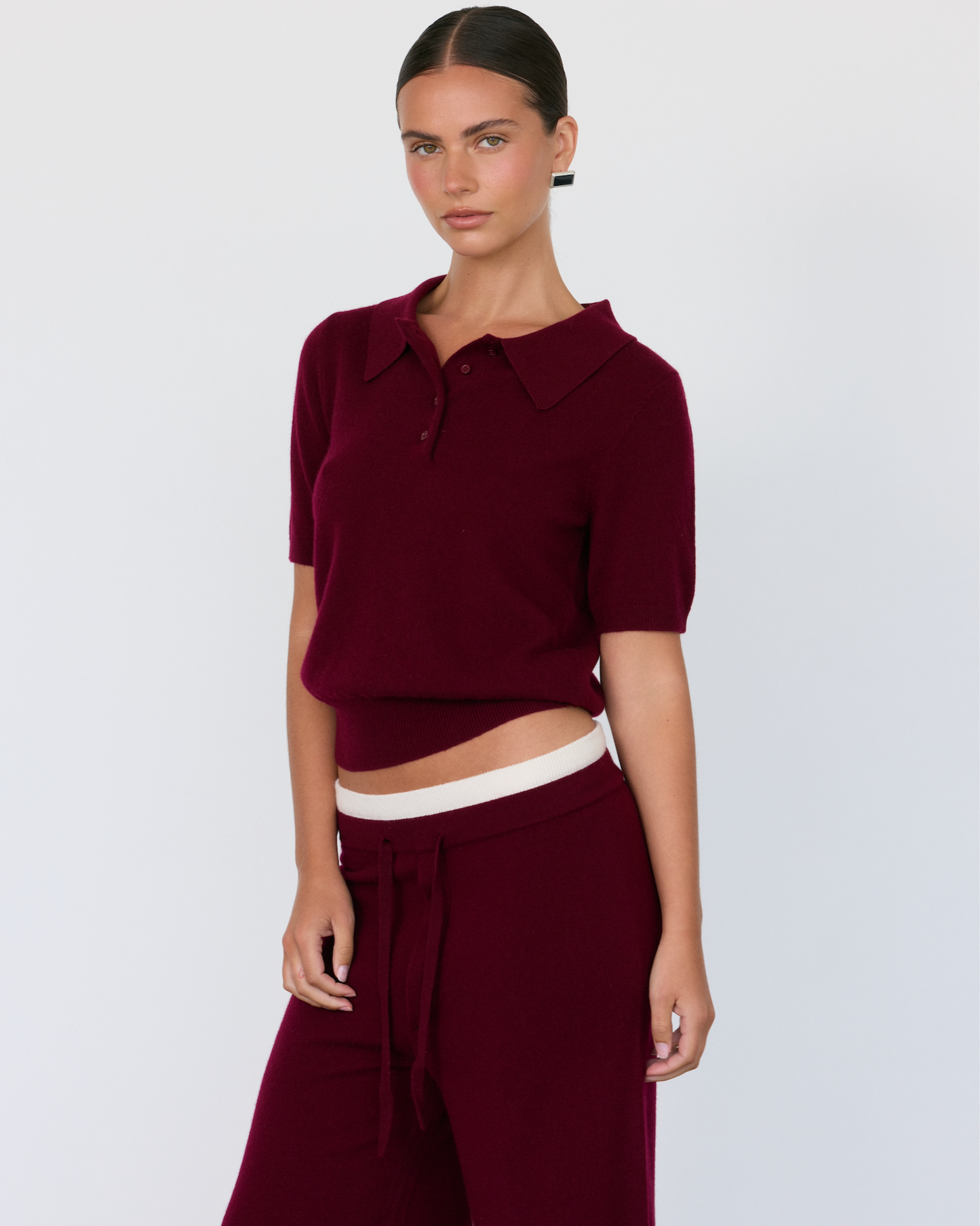 Tove Short Sleeve Cashmere Polo - Artless Forever - Flyclothing LLC