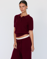 Tove Short Sleeve Cashmere Polo - Artless Forever - Flyclothing LLC
