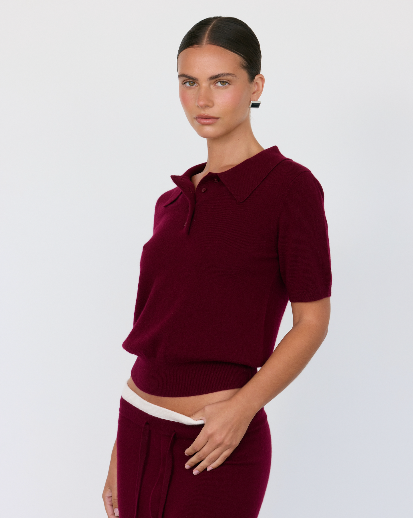 Tove Short Sleeve Cashmere Polo - Artless Forever - Flyclothing LLC