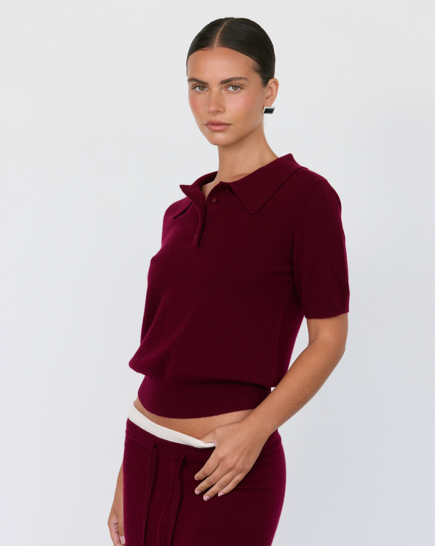 Tove Short Sleeve Cashmere Polo - Artless Forever - Flyclothing LLC