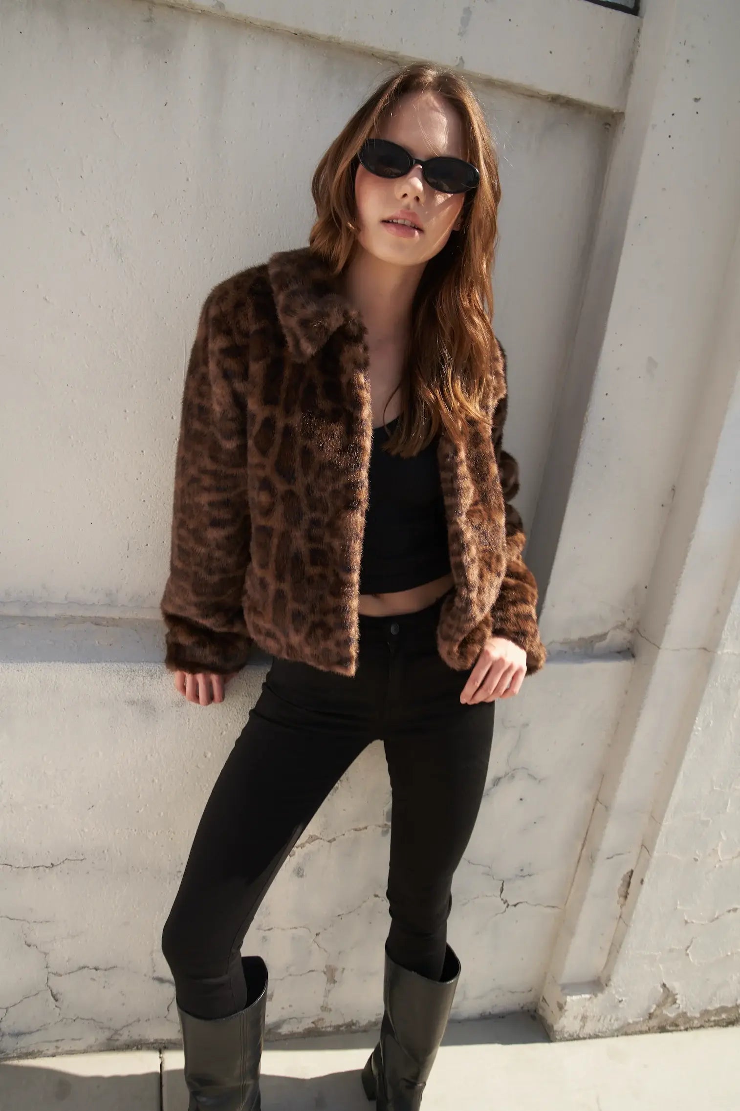 WILD FAME FAUX LEATHER JACKET - Flying Tomato - Flyclothing LLC