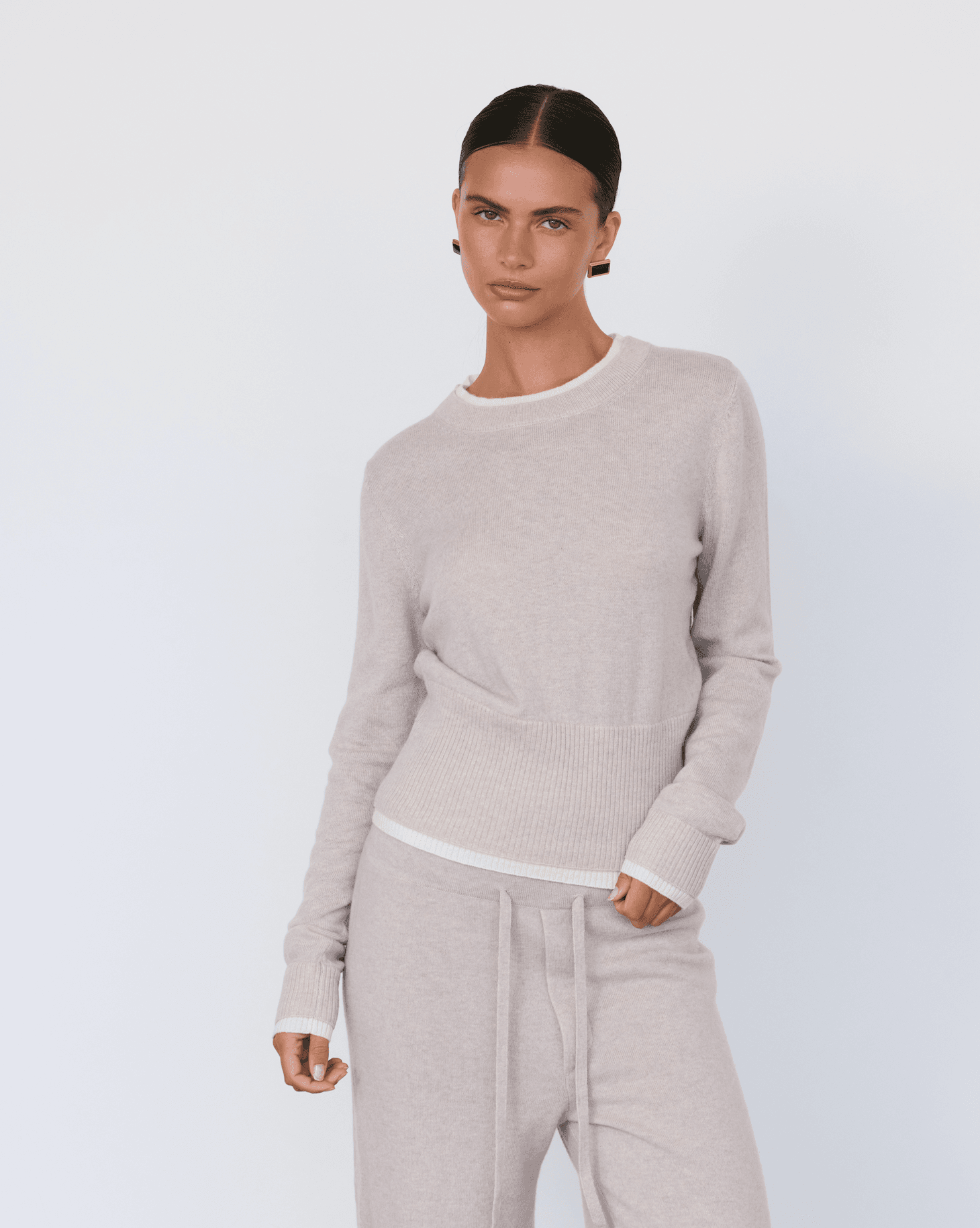 Tove Layered Cashmere Crewneck - Artless Forever - Flyclothing LLC