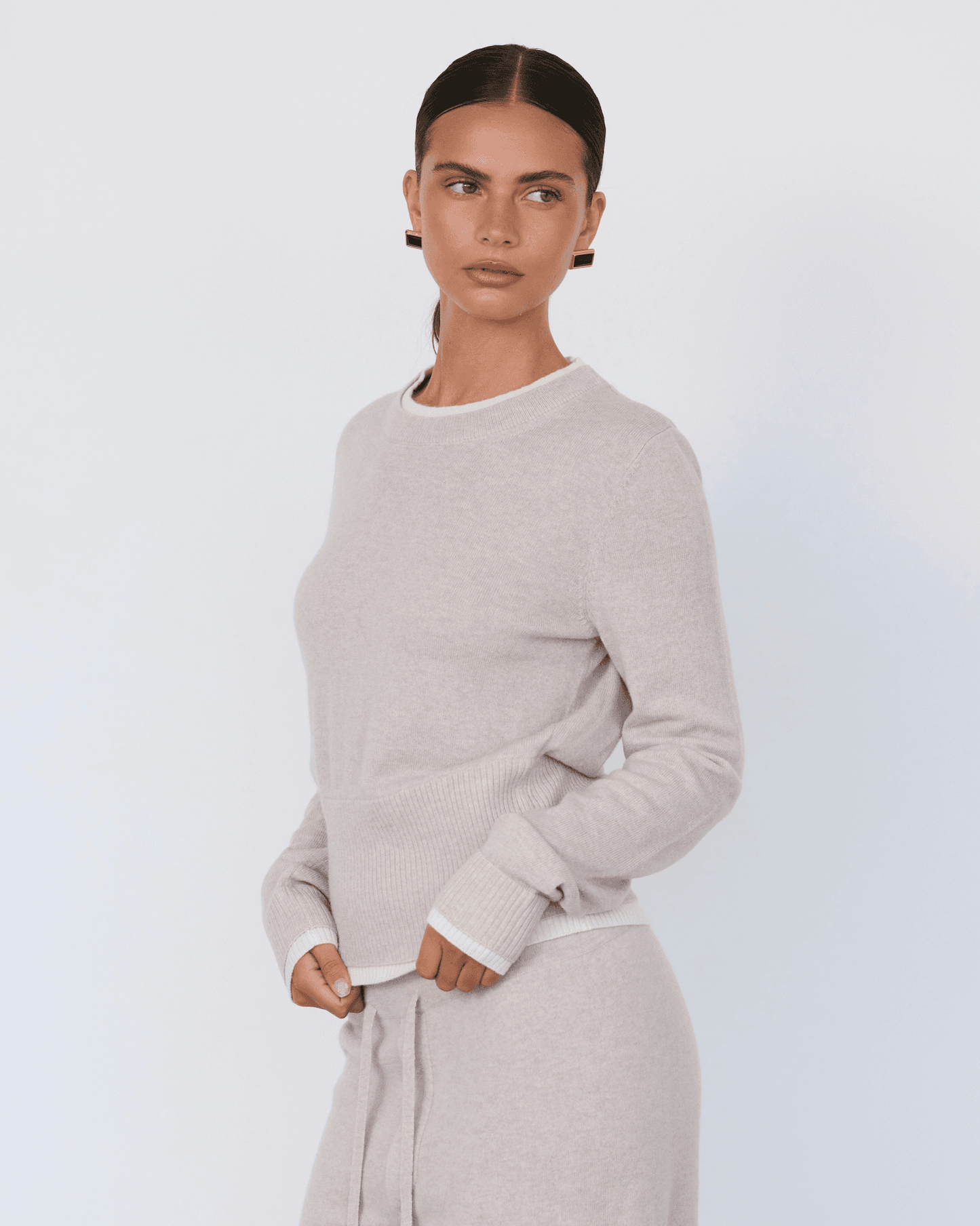 Tove Layered Cashmere Crewneck - Artless Forever - Flyclothing LLC