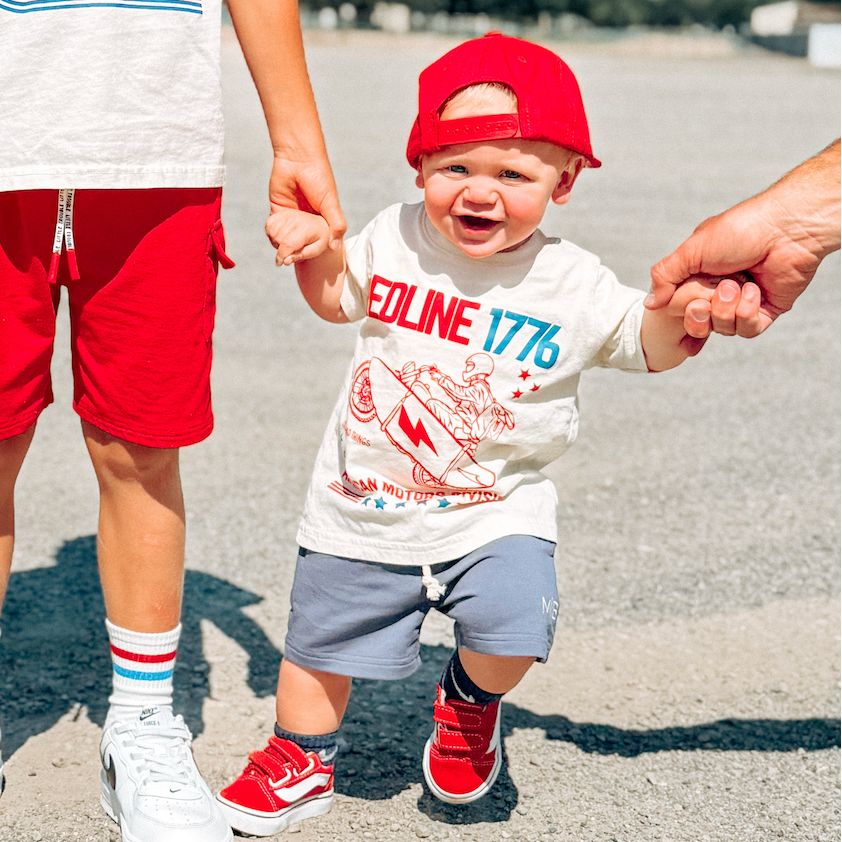 REDLINE 1776 TEE - VINTAGE CREAM - LITTLE RAD THINGS - Flyclothing LLC