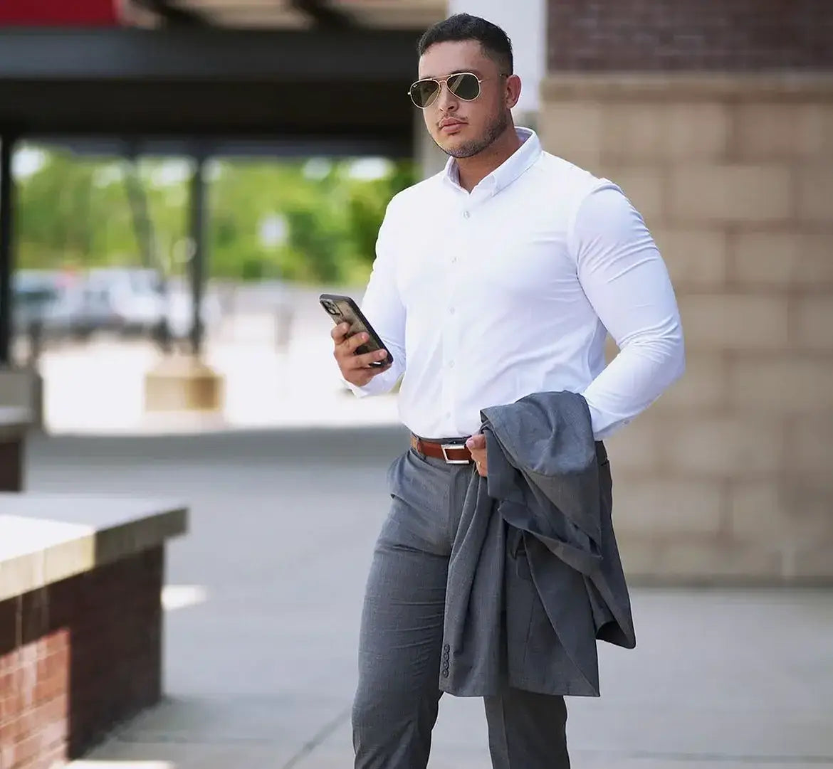 Buki Cinqo 'Single Shot' Long Sleeve Shirt - White - Buki - Flyclothing LLC