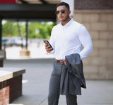 Buki Cinqo 'Single Shot' Long Sleeve Shirt - White - Buki - Flyclothing LLC