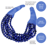 Chunky Multi-Strand Beaded Necklace with Magnetic Clasp - Madeline Love - Flyclothing LLC