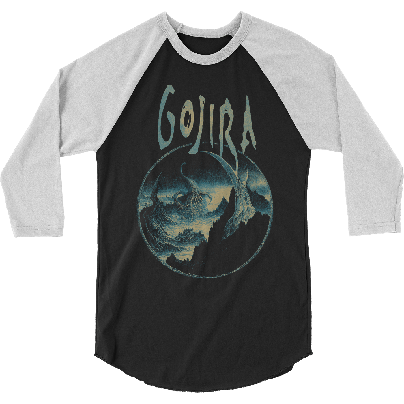 Gojira Sea Creature Raglan