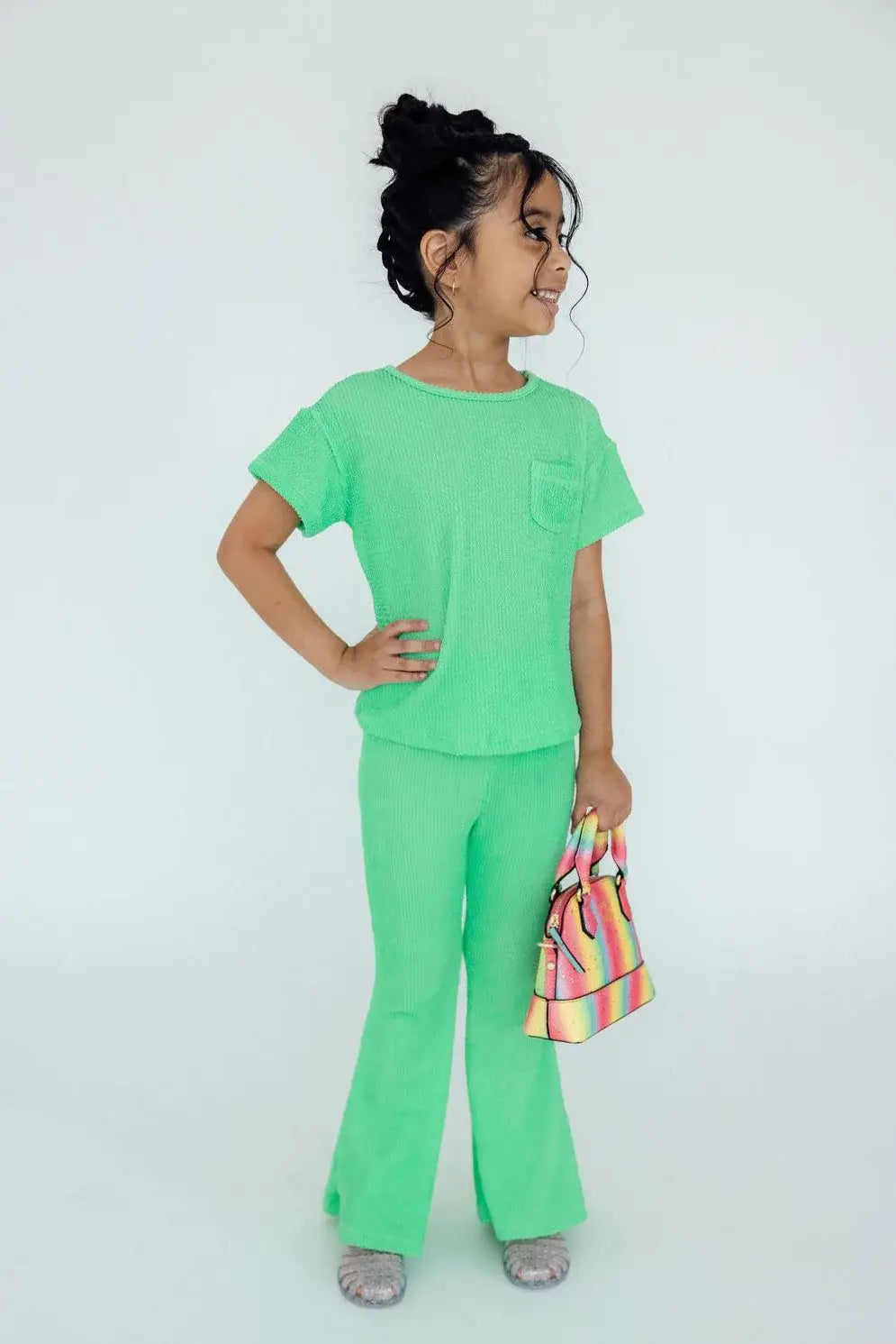 Seafoam Green Scrunchy Bells - Mila & Rose ® - Flyclothing LLC