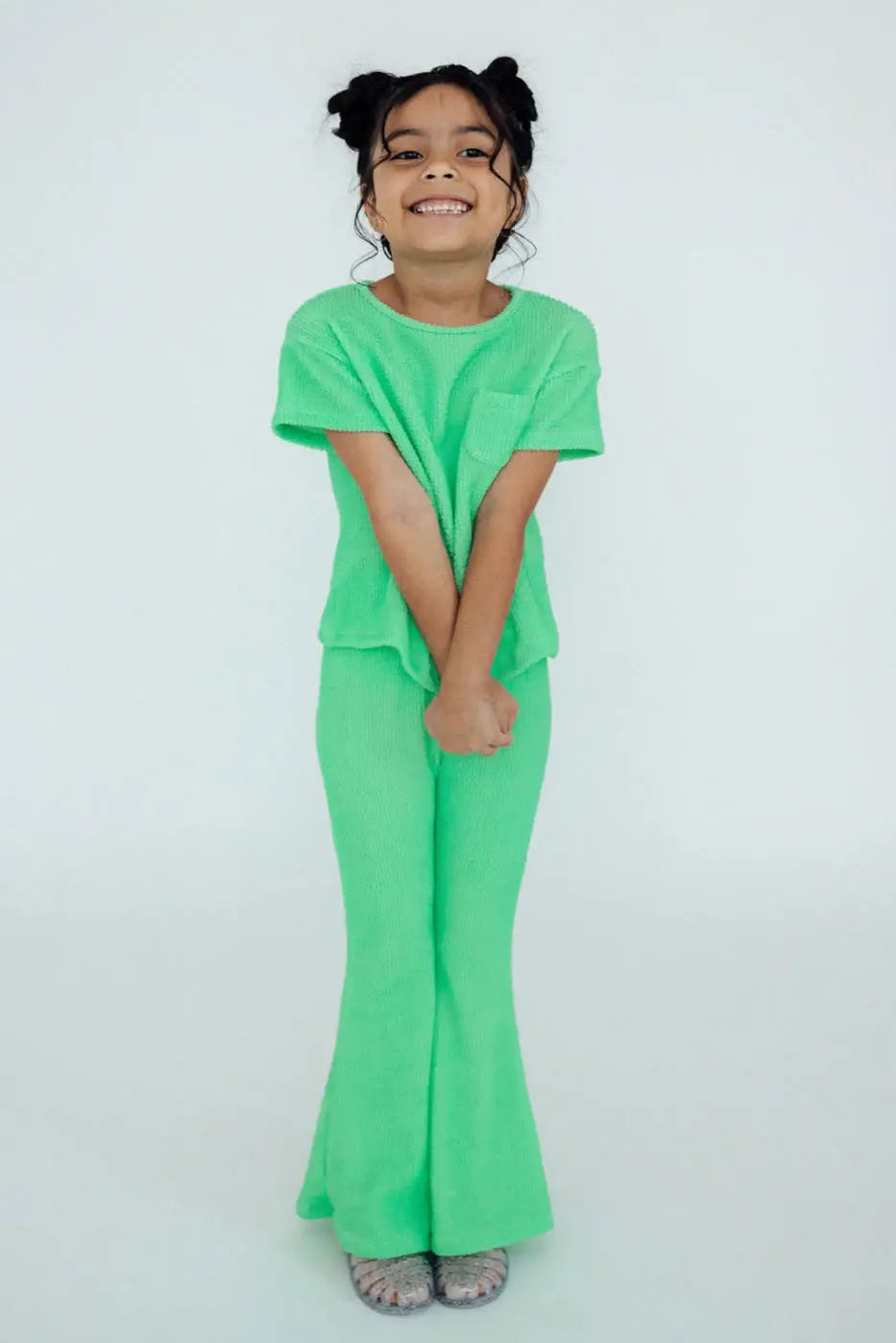 Seafoam Green Scrunchy Pocket Tee - Mila & Rose ® - Flyclothing LLC