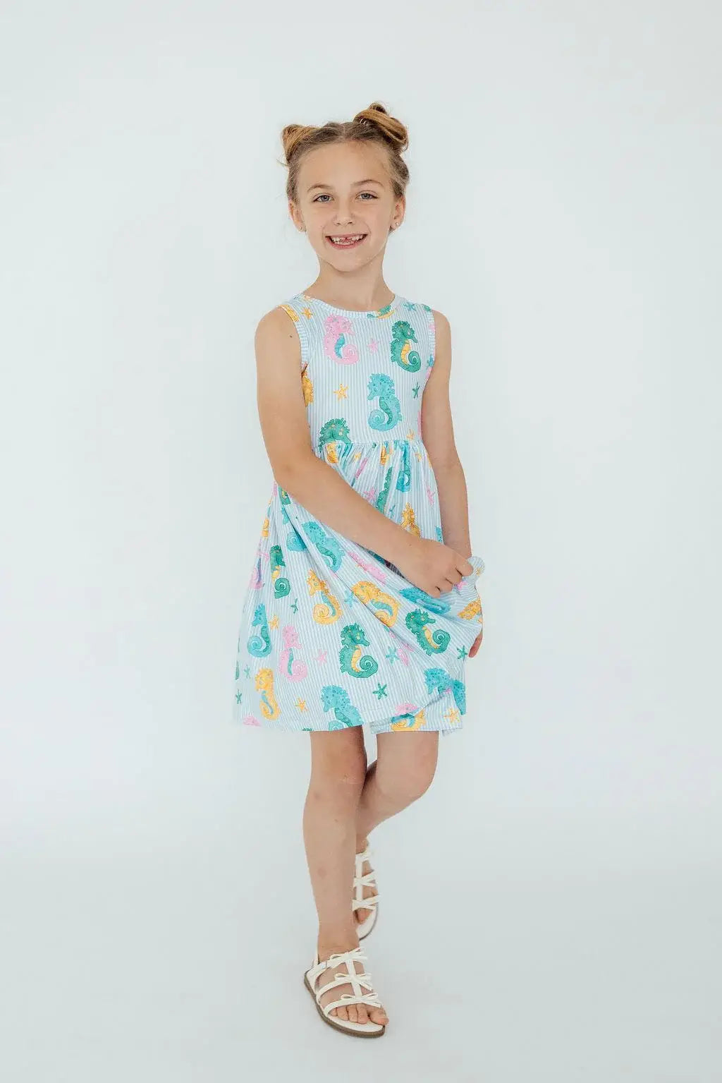 Seahorse Swirl Tank Twirl Dress - Mila & Rose ® - Flyclothing LLC