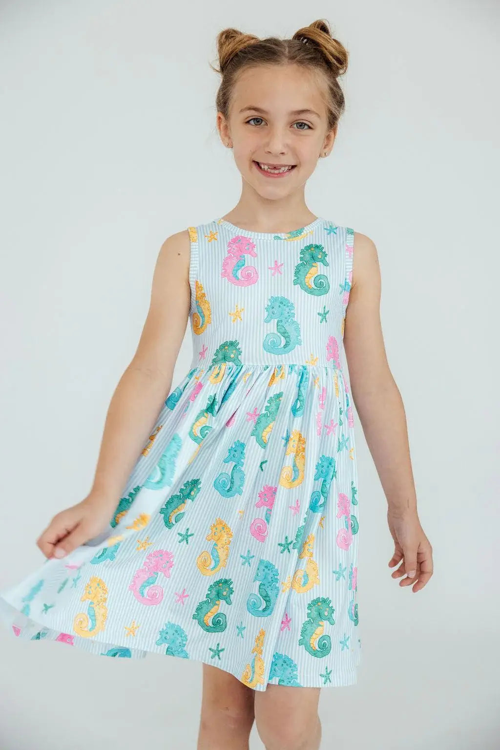 Seahorse Swirl Tank Twirl Dress - Mila & Rose ® - Flyclothing LLC