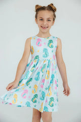 Seahorse Swirl Tank Twirl Dress - Mila & Rose ® - Flyclothing LLC