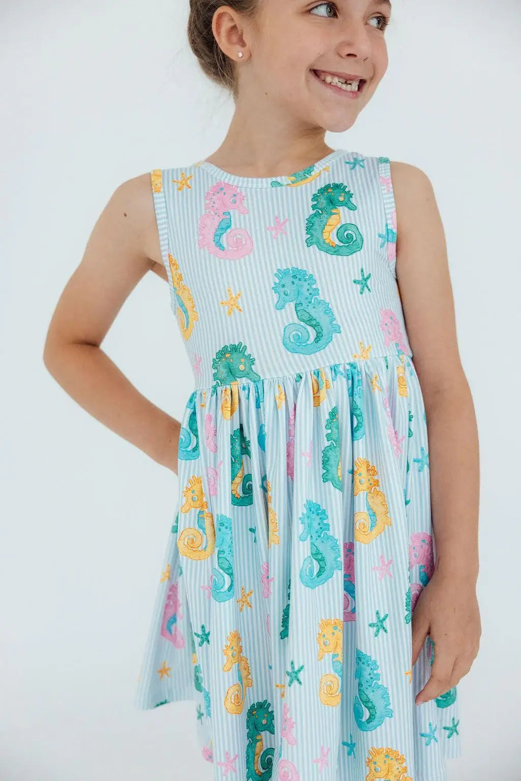 Seahorse Swirl Tank Twirl Dress - Mila & Rose ® - Flyclothing LLC
