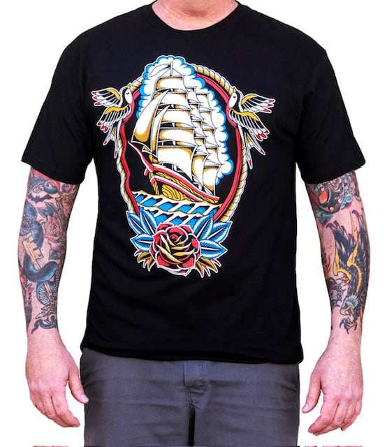 Black Market Art Company Smooth Sailing Men's T-Shirt - Black Market Art Company - Flyclothing LLC