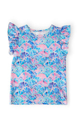Seaside Shells S/S Ruffle Tee - Mila & Rose ® - Flyclothing LLC