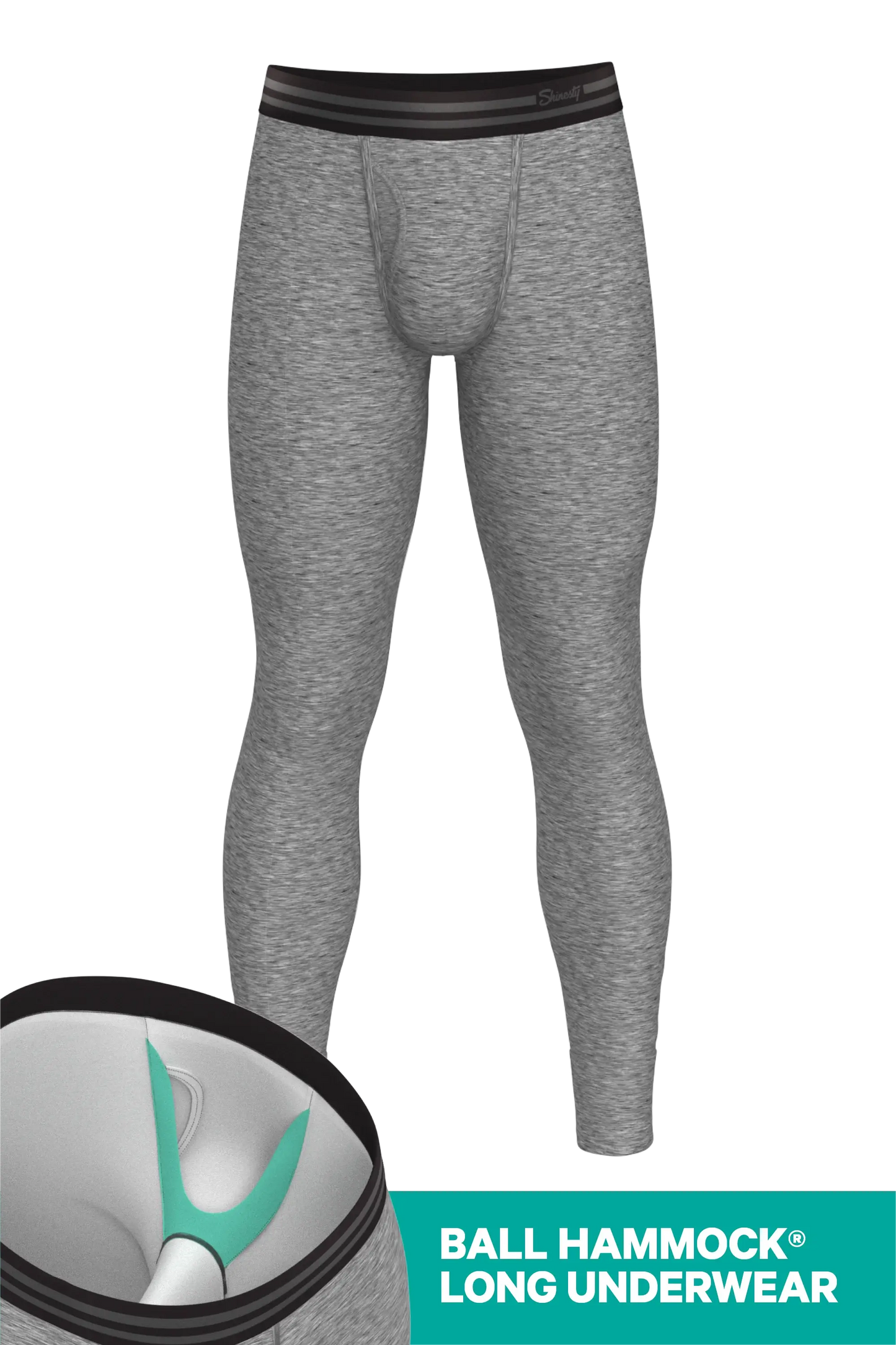 The Seattle Skyline | Heather Grey Ball Hammock® Long Johns - Shinesty - Flyclothing LLC
