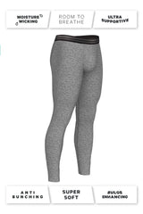 The Seattle Skyline | Heather Grey Ball Hammock® Long Johns - Shinesty - Flyclothing LLC