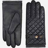 Sebastian (black) – Sheepskin leather gloves with snap closure & touchscreen feature - Leather Gloves Online - Flyclothing LLC