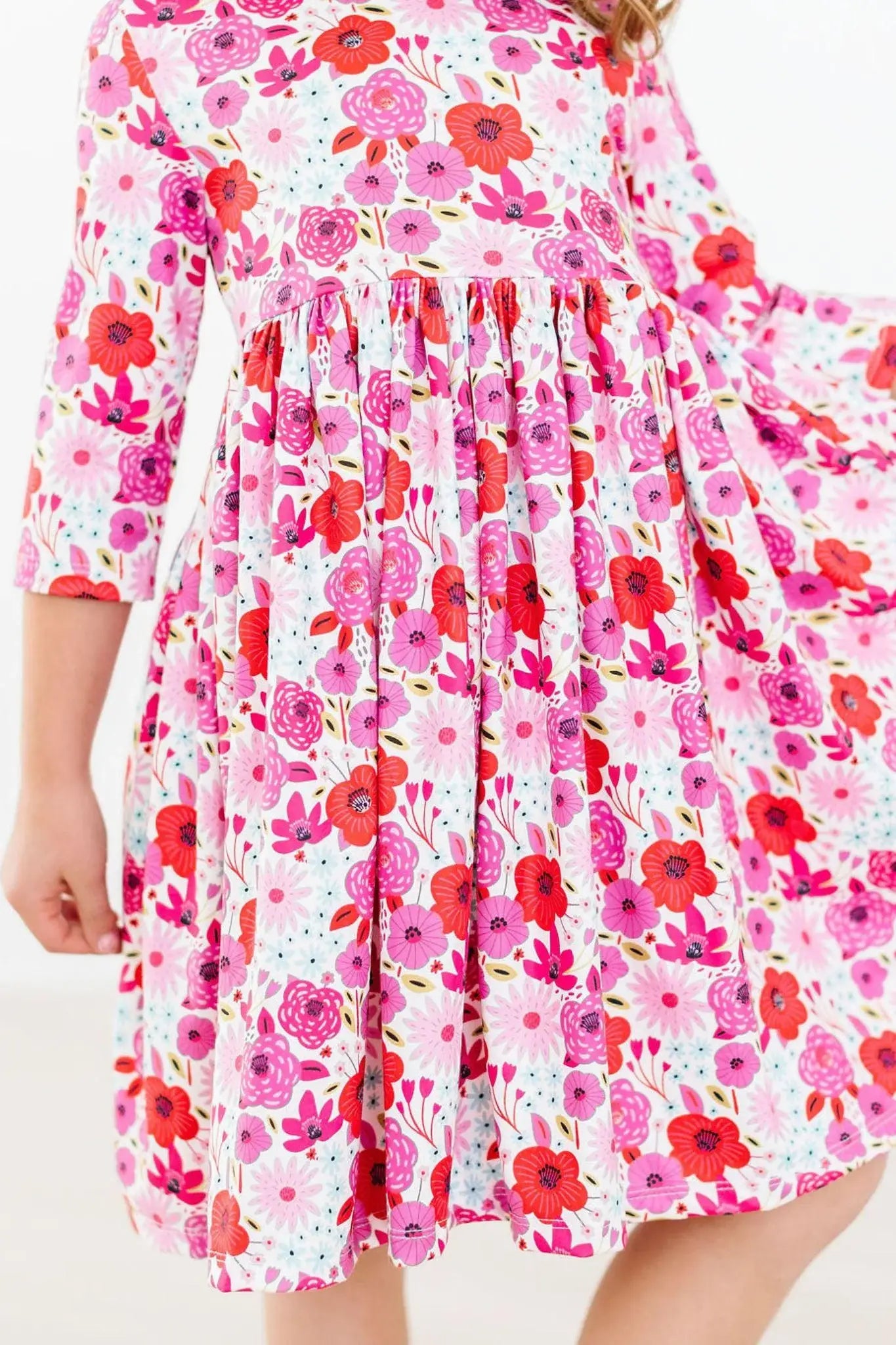Secret Garden 3/4 Pocket Twirl Dress - Mila & Rose ® - Flyclothing LLC