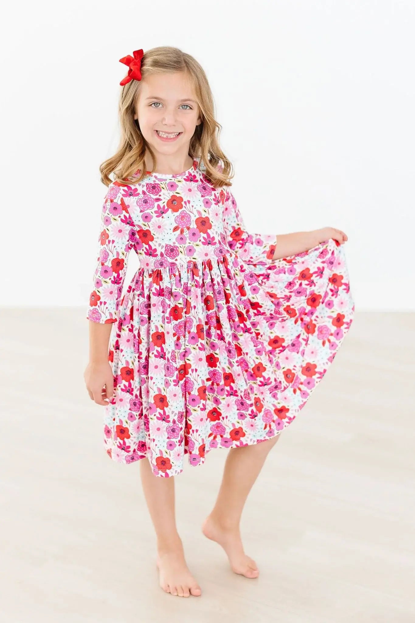 Secret Garden 3/4 Pocket Twirl Dress - Mila & Rose ® - Flyclothing LLC