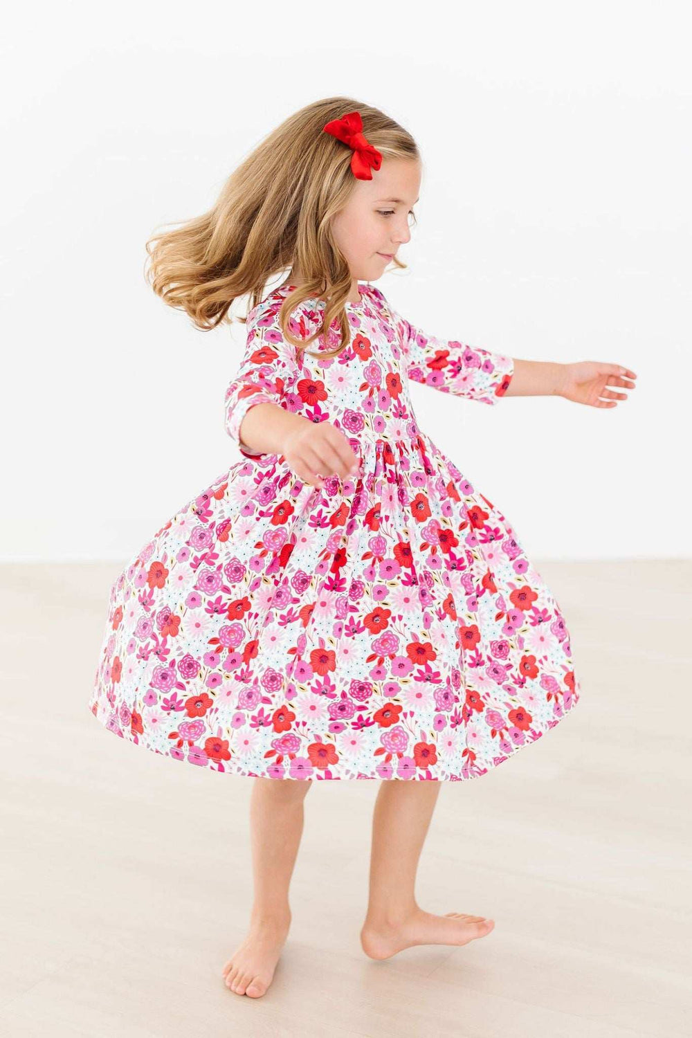Secret Garden 3/4 Pocket Twirl Dress - Mila & Rose ® - Flyclothing LLC