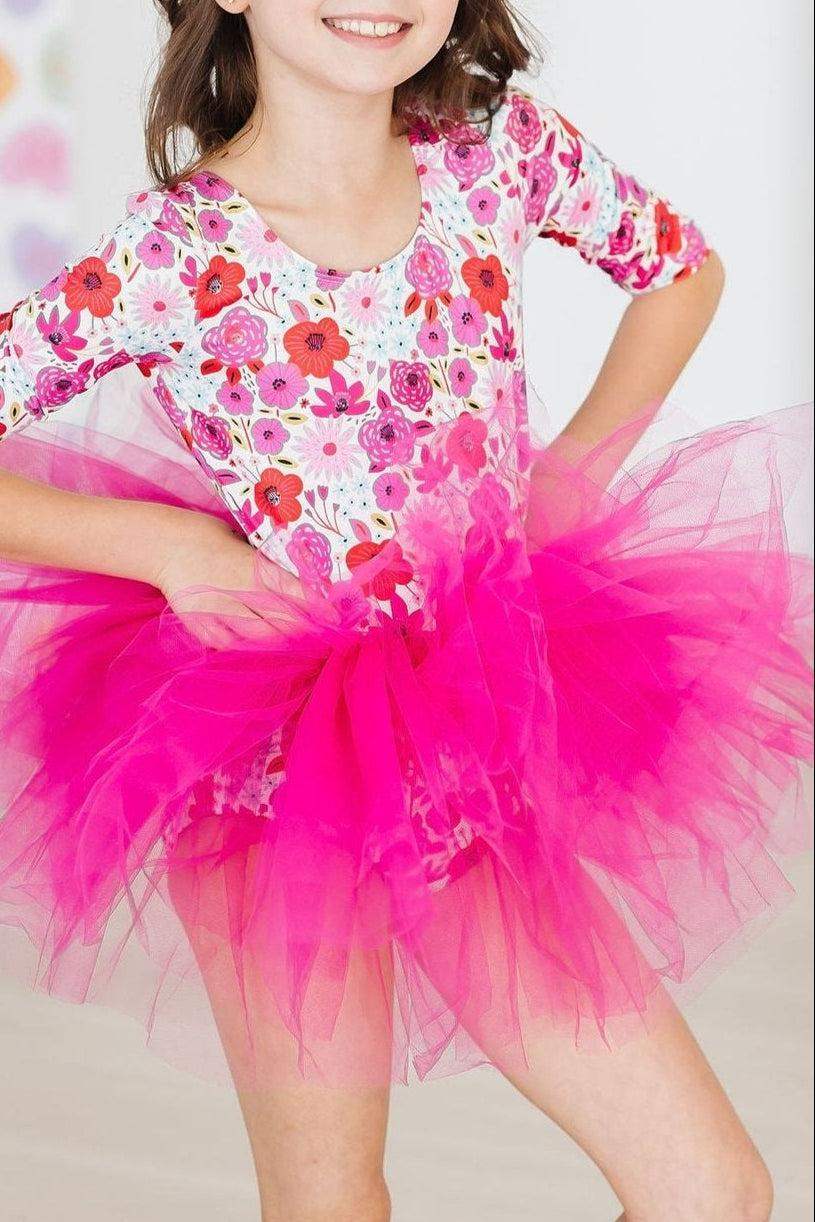 SALE Secret Garden 3/4 Sleeve Tutu Leotard - Mila & Rose ® - Flyclothing LLC