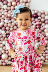 Secret Garden 3/4 Sleeve Twirl Bodysuit - Mila & Rose ® - Flyclothing LLC