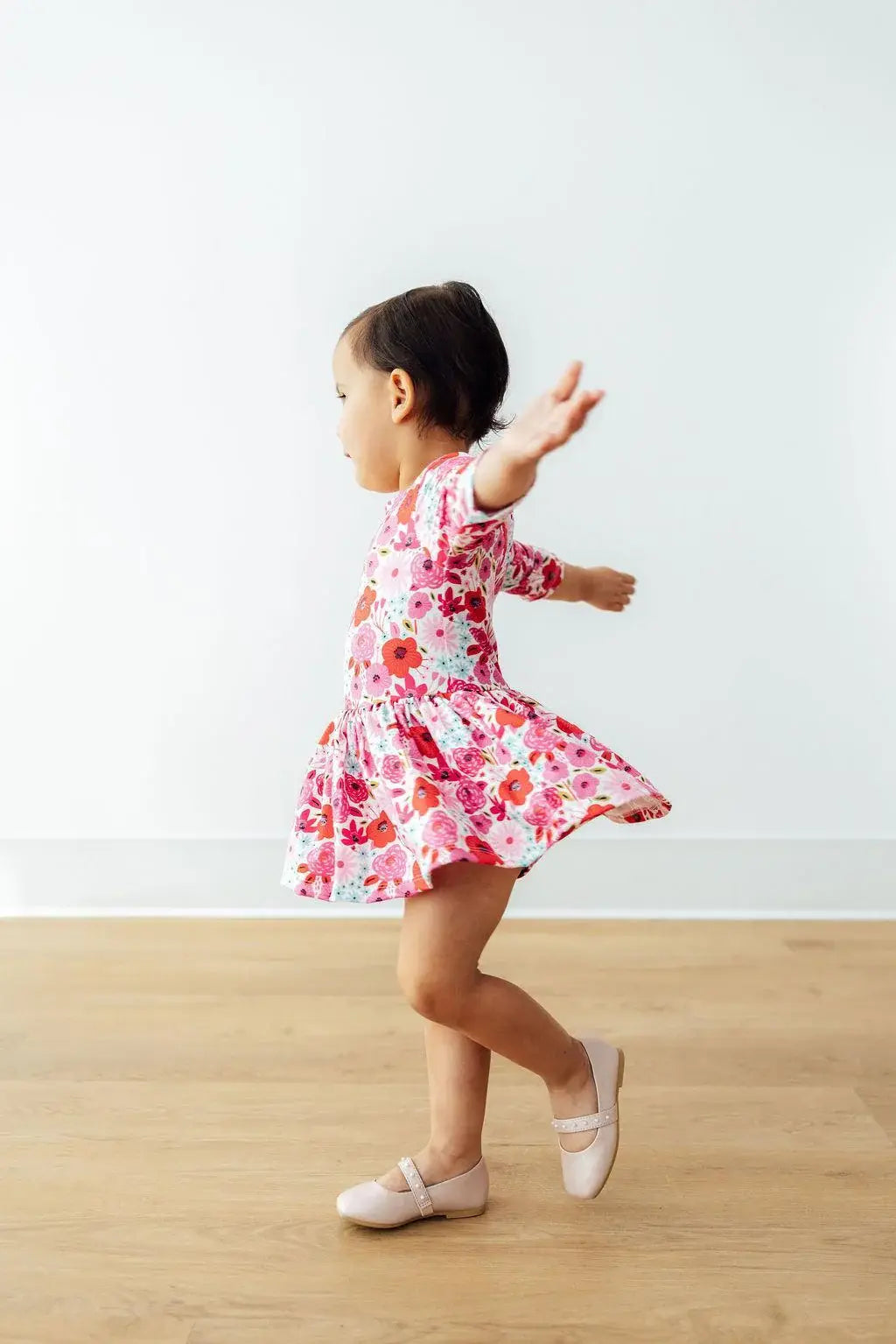 Secret Garden 3/4 Sleeve Twirl Bodysuit - Mila & Rose ® - Flyclothing LLC