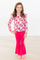 Secret Garden L/S Ruffle Tee - Mila & Rose ® - Flyclothing LLC