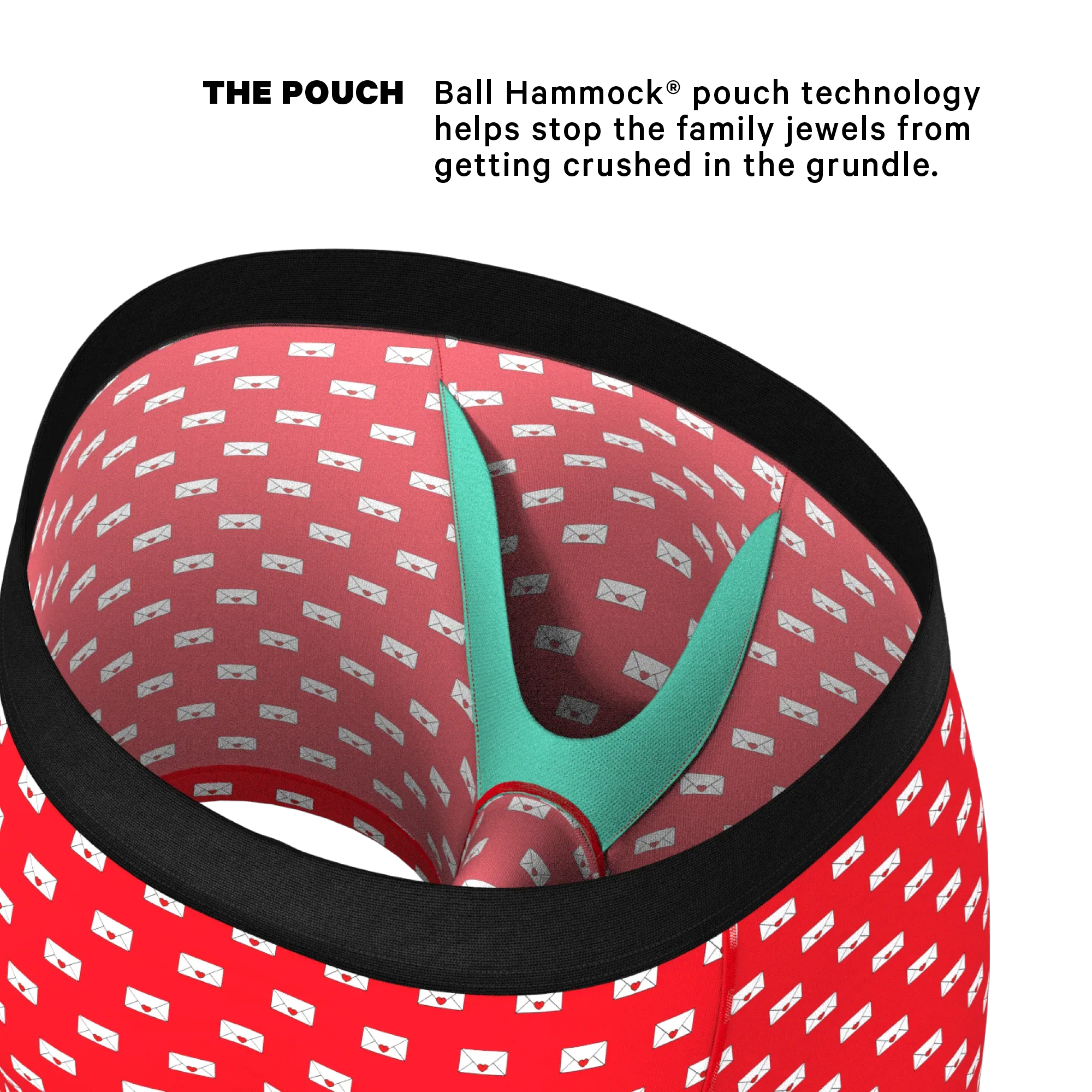 The Secret Admirer | Valentines Letters Ball Hammock® Pouch Underwear - Shinesty - Flyclothing LLC