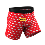 The Secret Admirer | Valentines Letters Ball Hammock® Pouch Underwear With Fly - Shinesty - Flyclothing LLC