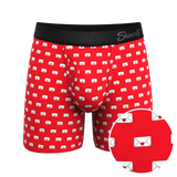 The Secret Admirer | Valentines Letters Ball Hammock® Pouch Underwear With Fly - Shinesty - Flyclothing LLC