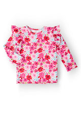Secret Garden L/S Ruffle Tee - Mila & Rose ® - Flyclothing LLC