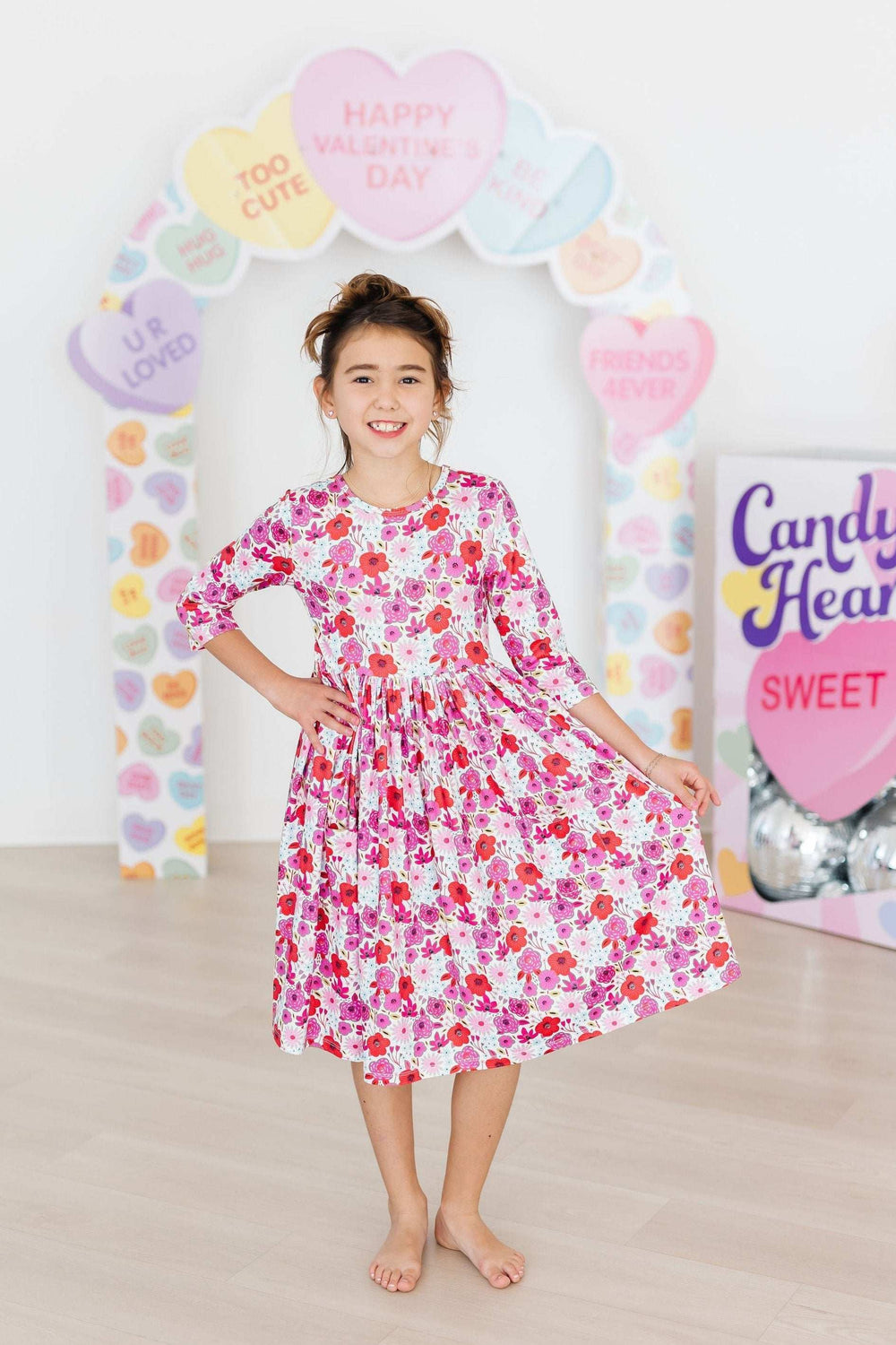 Secret Garden 3/4 Pocket Twirl Dress - Mila & Rose ® - Flyclothing LLC