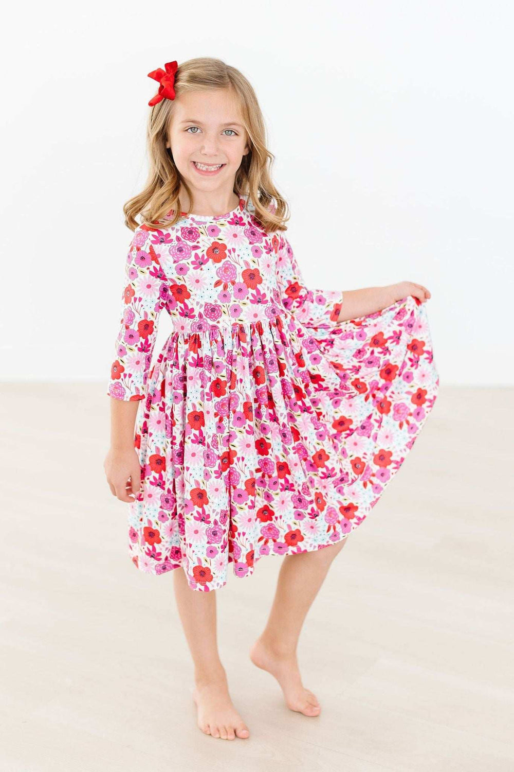 Secret Garden 3/4 Pocket Twirl Dress - Mila & Rose ® - Flyclothing LLC