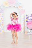 SALE Secret Garden 3/4 Sleeve Tutu Leotard